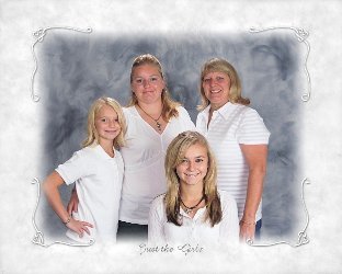 Just us girls..grand daughters and Daughter