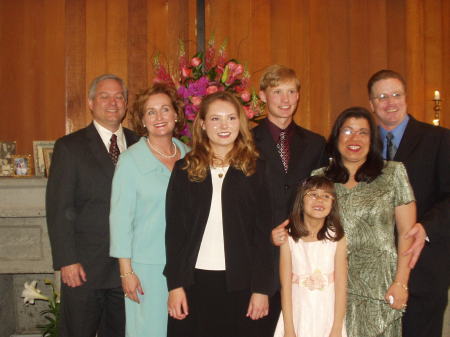 My family and my sister, Lisa's family