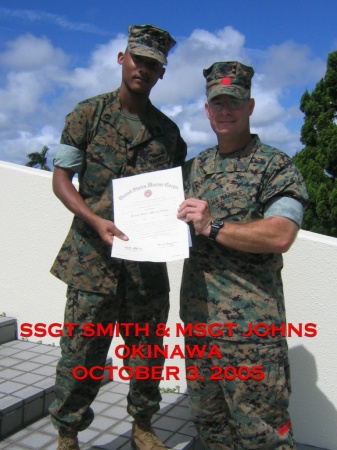 SSgt Smith's promotion Okinawa, Japan 2005