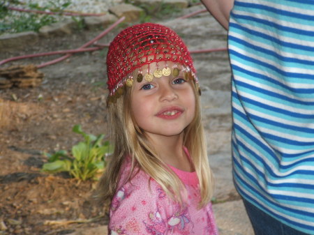 Maya in her hat from Panama