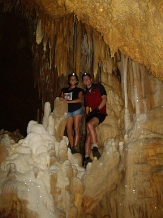 Richard & Rachell in Cool Cave, Island of Guam