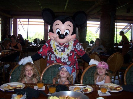 My 3 girls on vacation at Disney world Aug 07