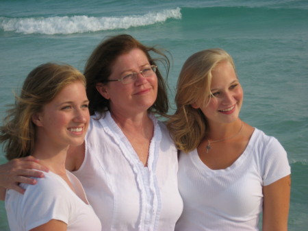 Lisa, Joyce and friend Kelly, Miramar Beach, Florida, 2007.
