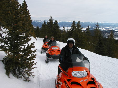 Snowmobiling near Winter Park, CO