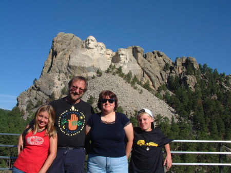 The family at Mount Rushmore.