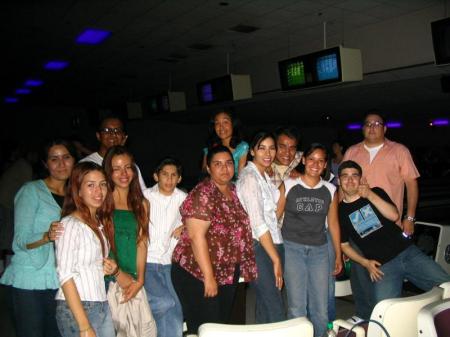 more friends at the bowling alley
