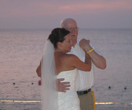 Father/Daughter Dance at Wedding - Cozumel