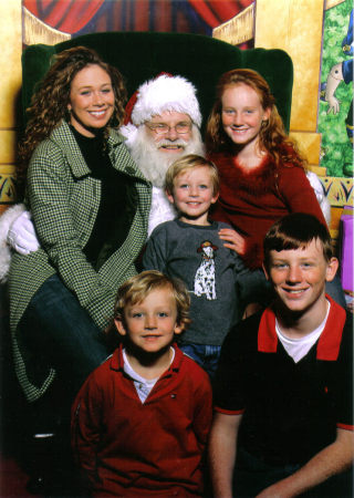 Kids with Santa 2005