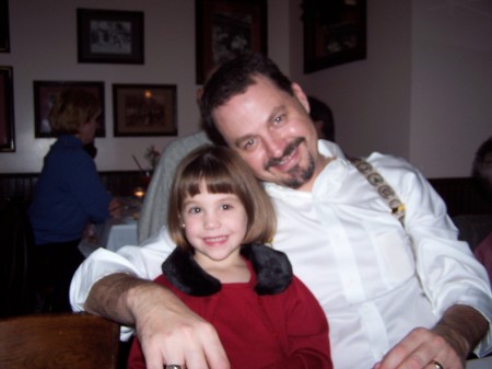 My Daughter Sophia and me at Christmas dinner (2004)