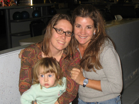 My friend Brenda, her niece and me