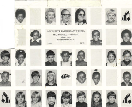 Kindergarten in 1974-1975.