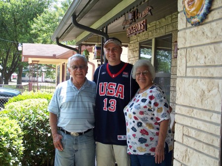 At home with my Grandparents.