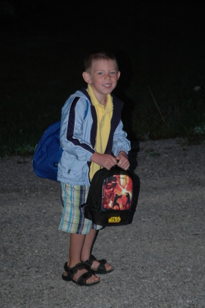 Maxwell's first day of school