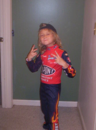 oh boy- my little Nascar fan