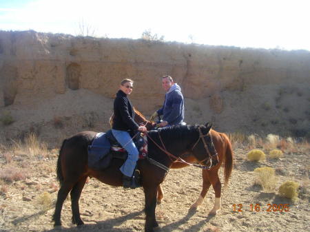 Me and Robert (a friend) in New Mexico in December 2005