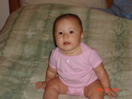 My niece Janelle when she was nine months old