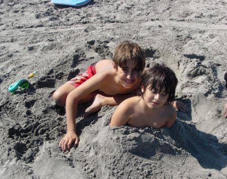 Steven and Anthony at the beach