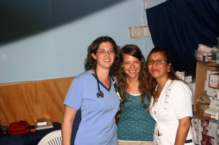 Kyla, Lindsey and Marta in Clinic