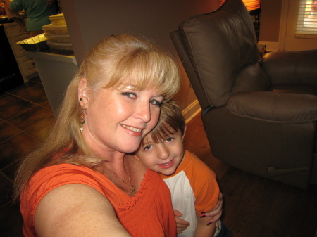 Me and my grandson Drew.