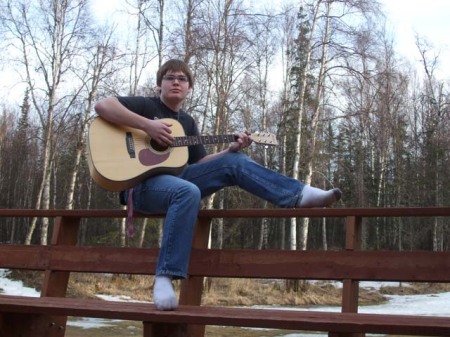 Patrick on  front porch