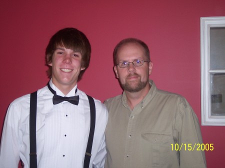 My son and I at his first High School Dance