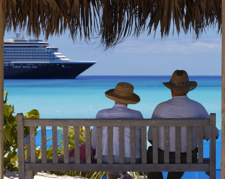 Couple Watching Ship