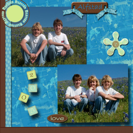 Texas Blue Bonnets 2005 - Me, Chris & Josh