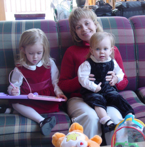 Brenda with her girls 2003