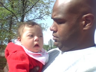 Traeh with her dad  (Nevaeh's dad too)