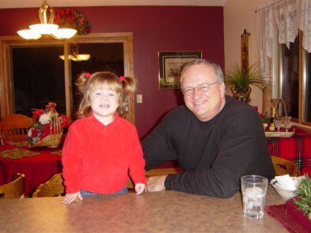 Grandpa and Kelsie in Minnesota