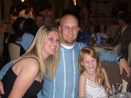 Breana (16)Craig and Kristina(10) 2006 cheerleading banquet