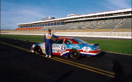 Kim at the Richard Petty driving experience