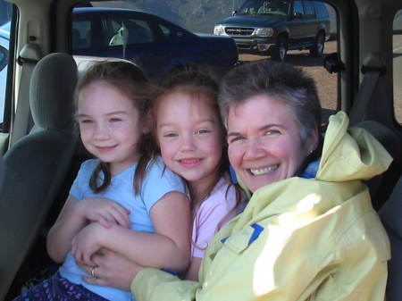 My nieces and I at the Marin Headlands