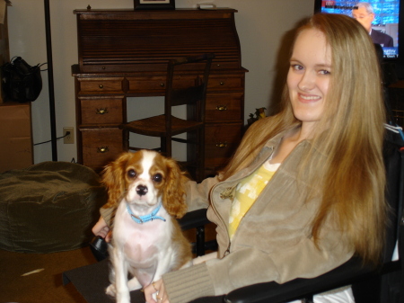 My Chastity & her Sir Spanky, still a pup.
