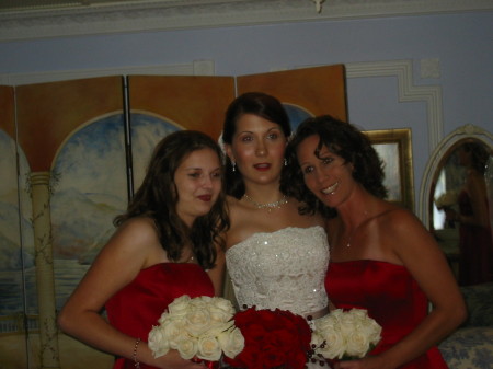Cindy's 3 Daughters at Misty's Wedding October 8, 2005