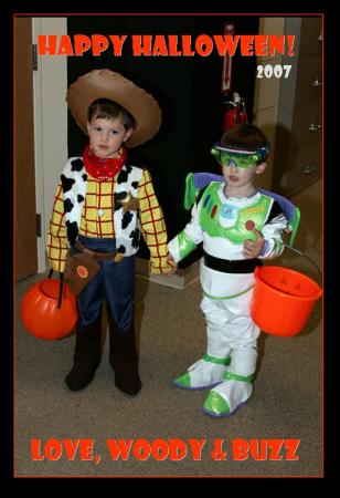 My sons at Halloween (2007)