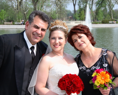 Mom, Dad and Me on our wedding day