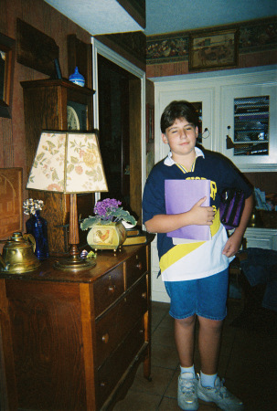 Noahs first day of Sixth Grade 2005