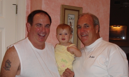Makayla with her Grandpop and Granddad