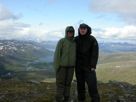 Fred and his fiancee Alexandra on northern Sweden