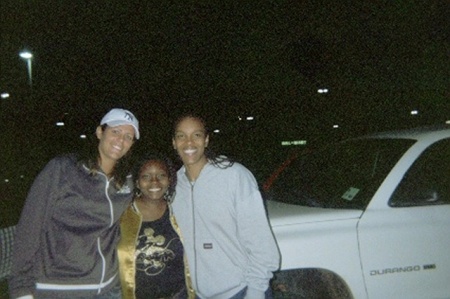 Me and pro basketball players (WNBA...Teresa Witherspoon)