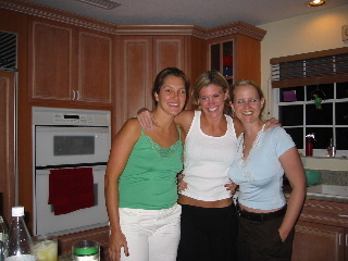 Lisa (friend), Kelly (cousin) and me...