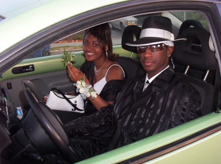 My son Curtis and his prom date