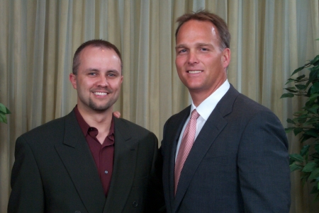 This is Mark Richt and I at a charity dinner
