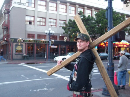 me carrying the cross