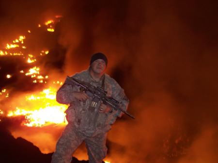 me in front of the river of fire