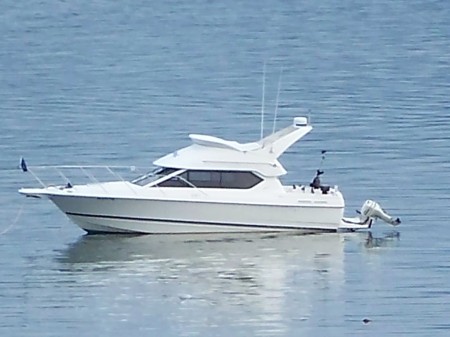 Our boat from the cabin deck