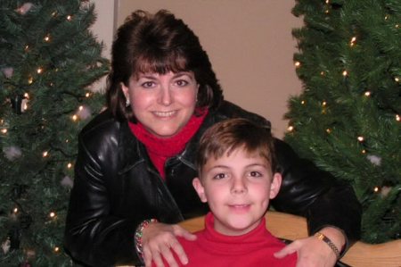 Ann with son Samuel Christmas 2004 at the State Capitol