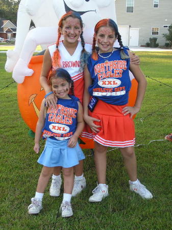 Haley,Hannah,and Tory(Haley's Bestfriend) going to Northside's state Championship game.
