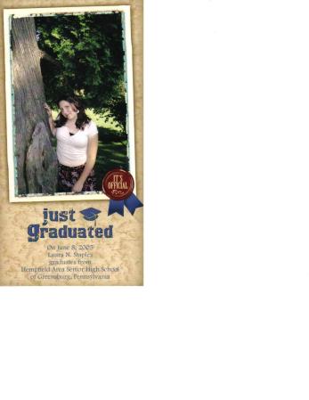 Laura's graduation picture